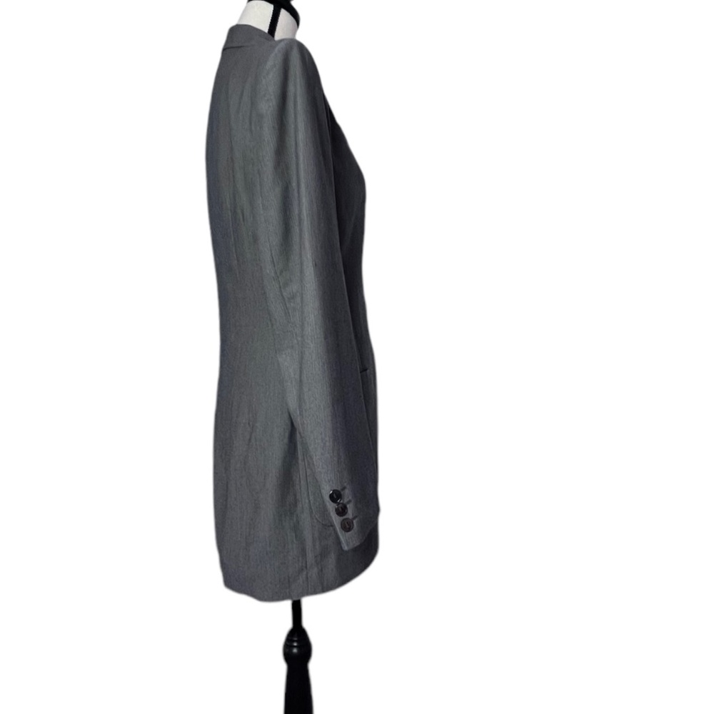 Country Road Women's One Breasted Long Sleeve Gray Jacket Lapel Collar Sz 8 Used - Picture 3 of 8